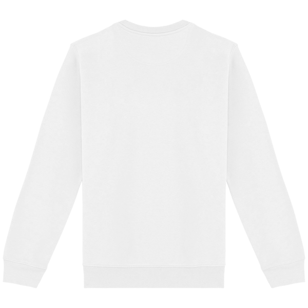 Sweat col rond unisexe dos White