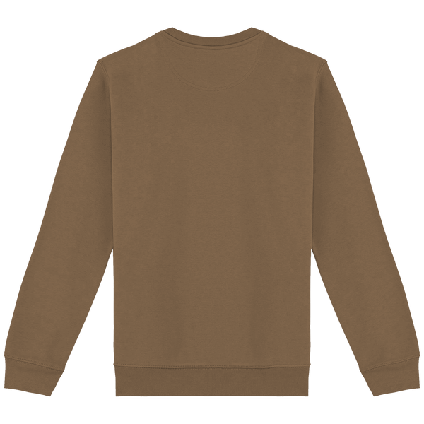 Sweat col rond unisexe dos Dark camel