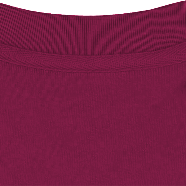 Sweat col rond unisexe col interieur Cherry Purple