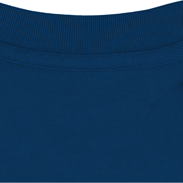 Sweat col rond unisexe col interieur Sea Blue