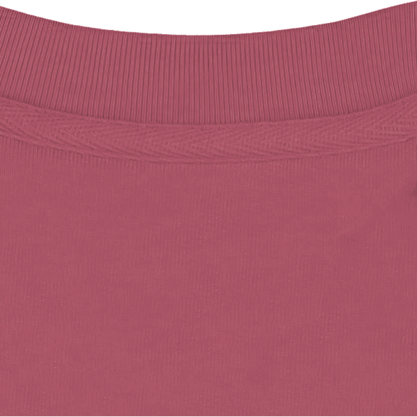 Sweat col rond unisexe col interieur Antique Rose