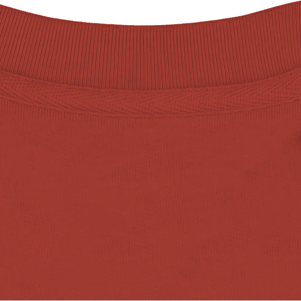 Sweat col rond unisexe col interieur Paprika