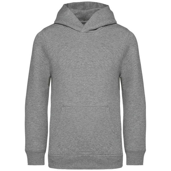 Sweatshirt a capuche ecoresponsable enfant face Moon Grey Heather