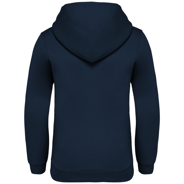 Sweatshirt a capuche ecoresponsable enfant dos Navy Blue