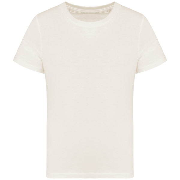 T shirt ecoresponsable enfant face Ivory