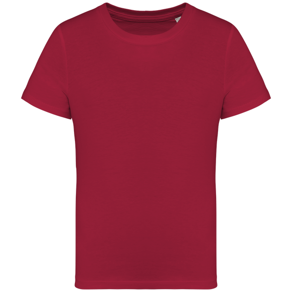 T shirt ecoresponsable enfant face Hibiscus Red