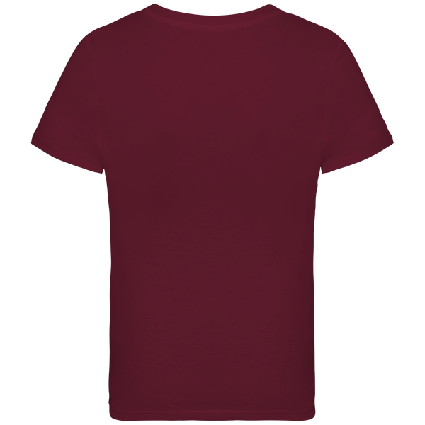 T shirt ecoresponsable enfant dos Dark Cherry