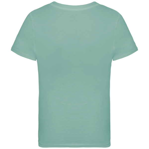 T shirt ecoresponsable enfant dos Jade Green