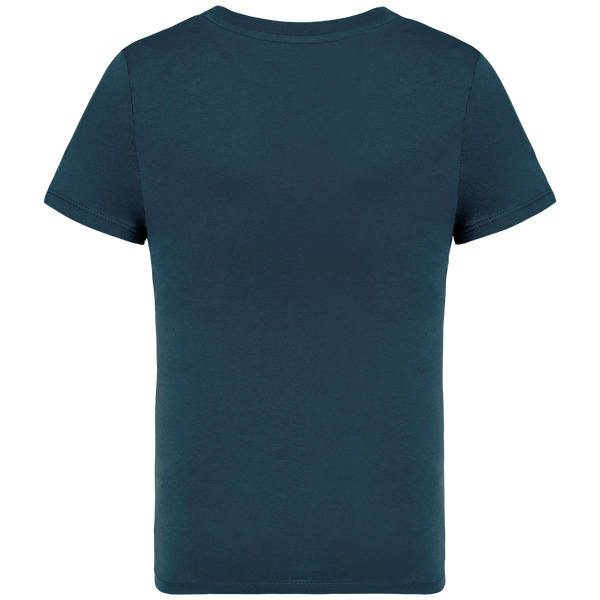 T shirt ecoresponsable enfant dos Peacock Blue