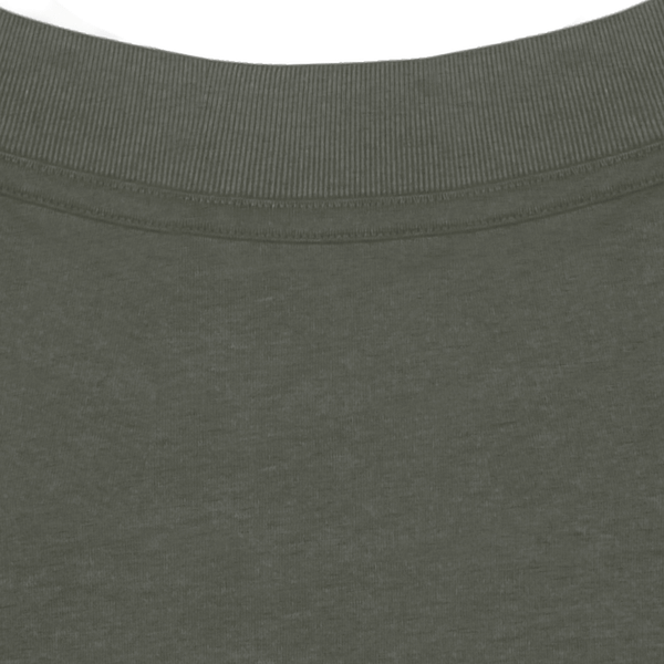 T shirt unisexe oversize blaster 2 0 col interieur Khaki
