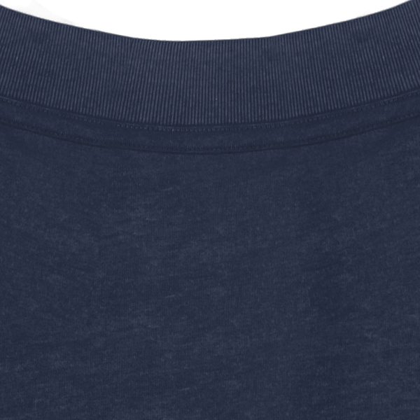 T shirt unisexe oversize blaster 2 0 col interieur French Navy