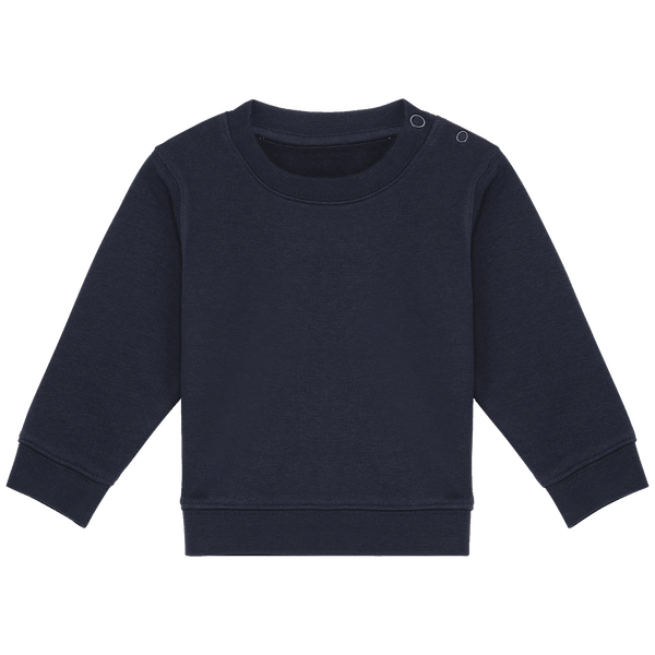 Sweatshirt bebe ecoresponsable face Navy