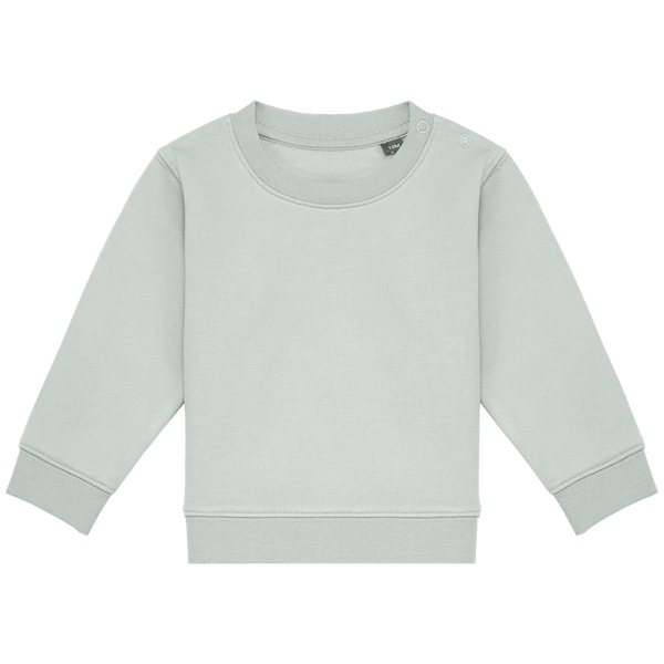 Sweatshirt bebe ecoresponsable face Sage