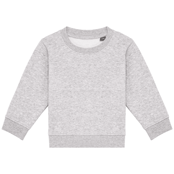 Sweatshirt bebe ecoresponsable face Oxford Grey