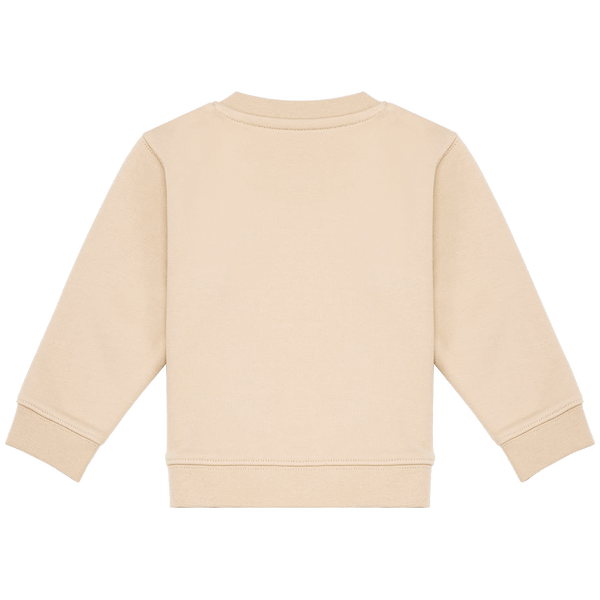 Sweatshirt bebe ecoresponsable dos Light Sand