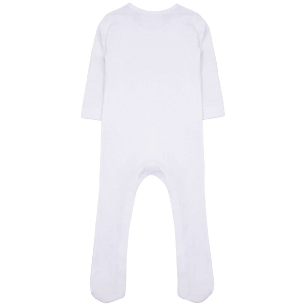 Pyjama manches longues en coton biologique dos White