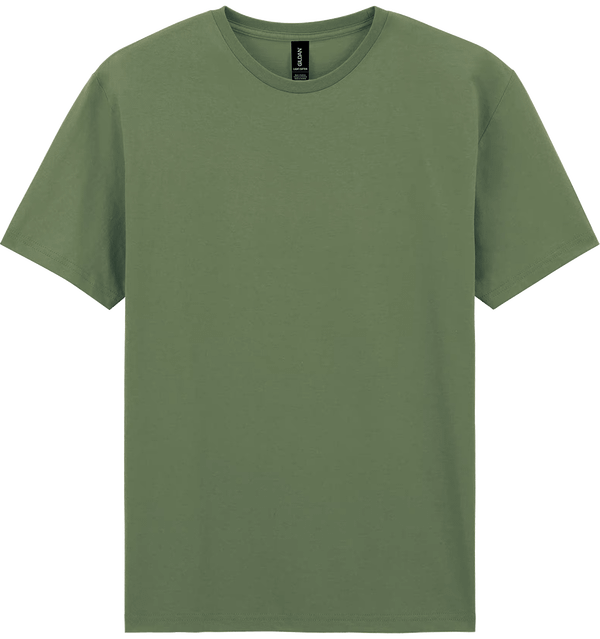 T shirt light coton face Military Green