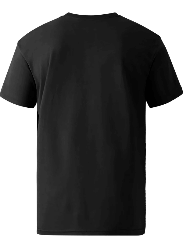 T shirt light coton dos Black