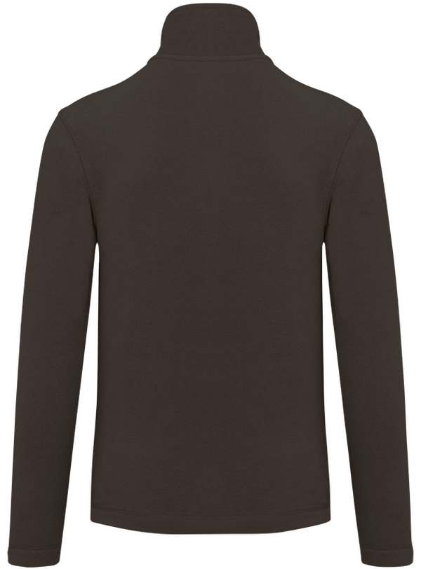 Veste zippee micropolaire dos Chocolate