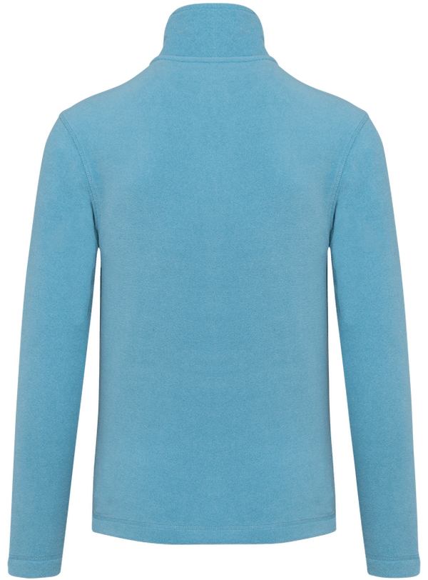 Veste zippee micropolaire dos Cloudy blue heather