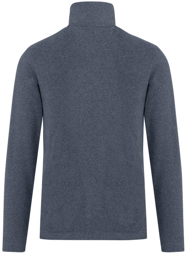 Veste zippee micropolaire dos French Navy Heather