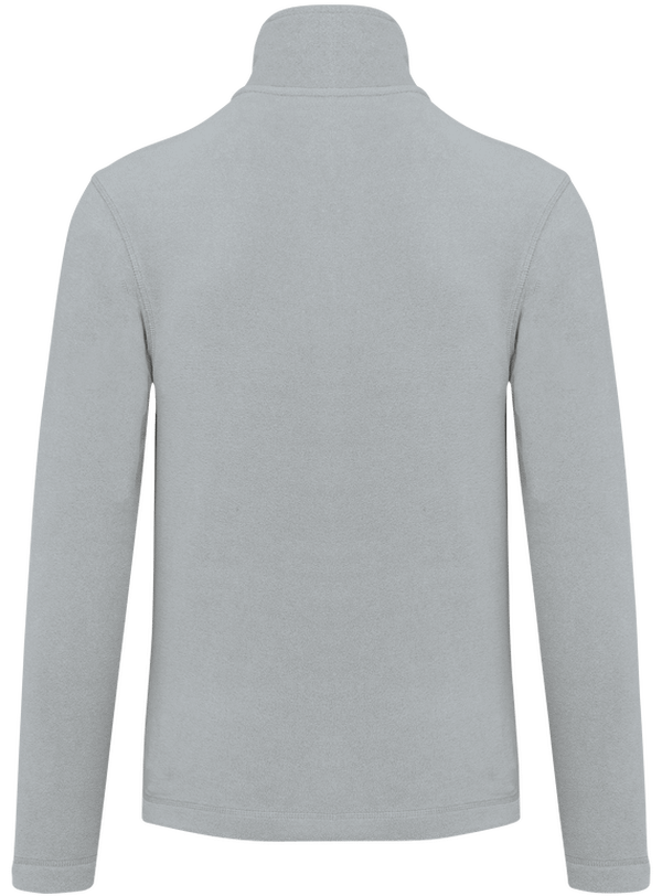 Veste zippee micropolaire dos Snow Grey