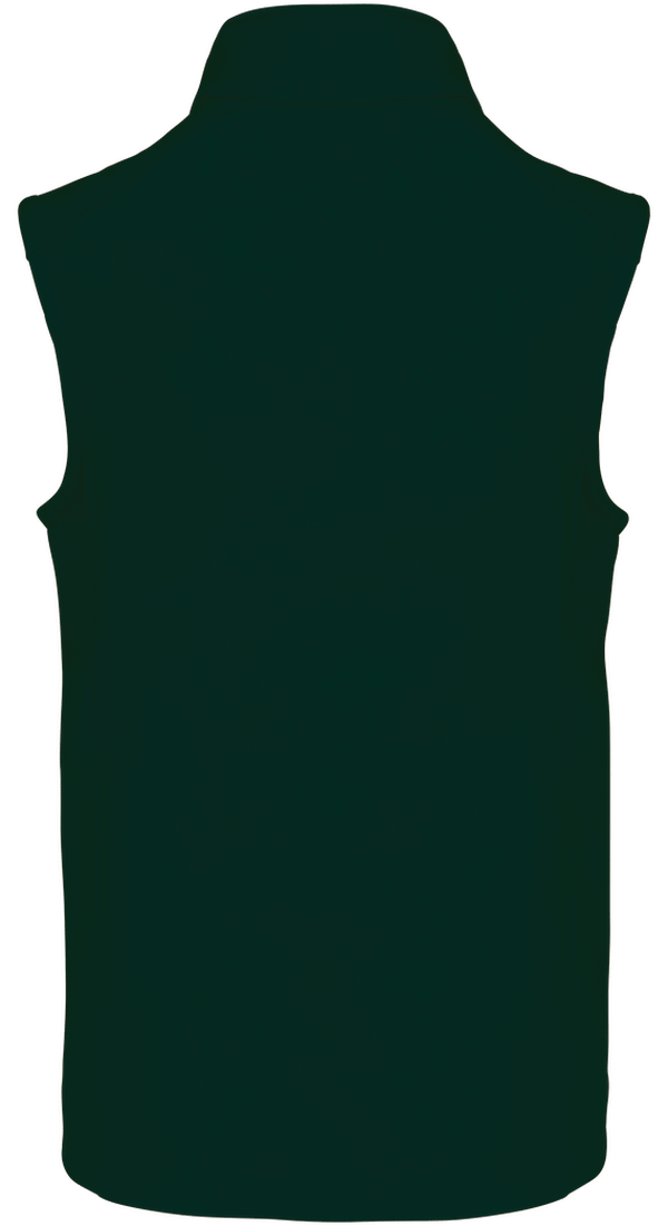 Veste softshell sans manche homme dos Bottle Green