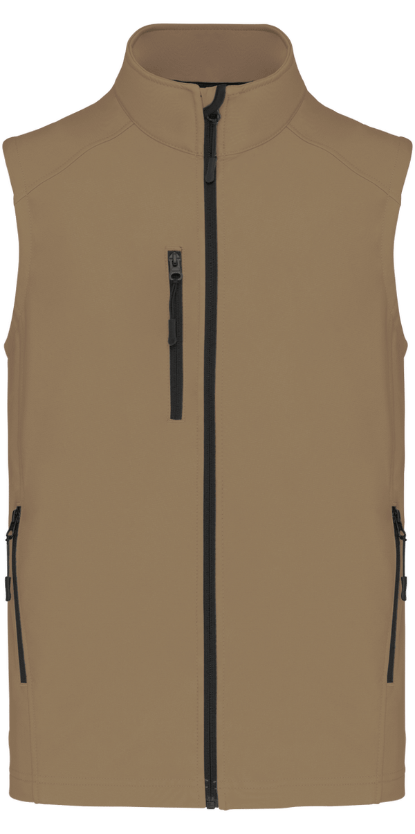 Veste Softshell Homme Sans Manches À Personnaliser  Camel