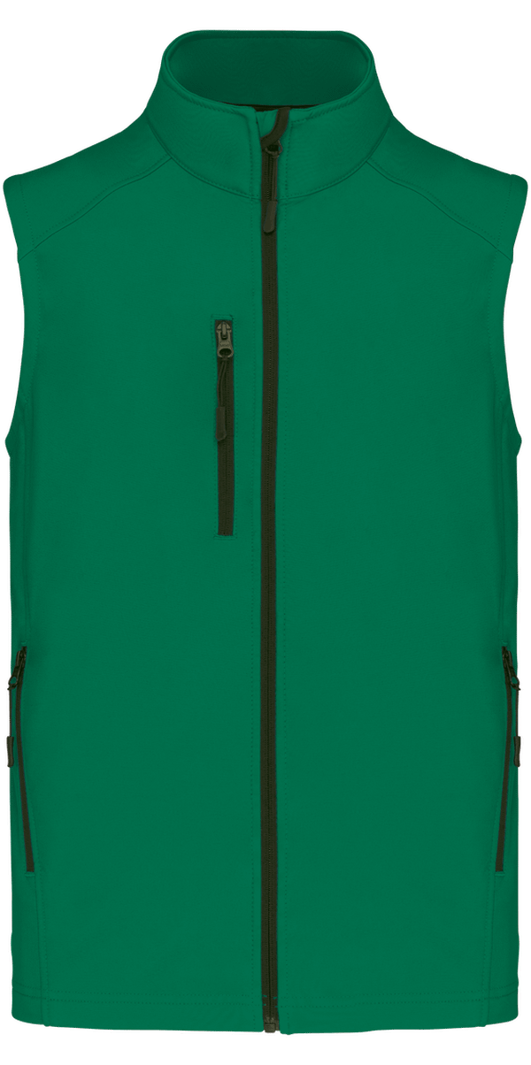 Ärmellose Softshell-Jacke Für Herren Zur Personalisierung Kelly Green
