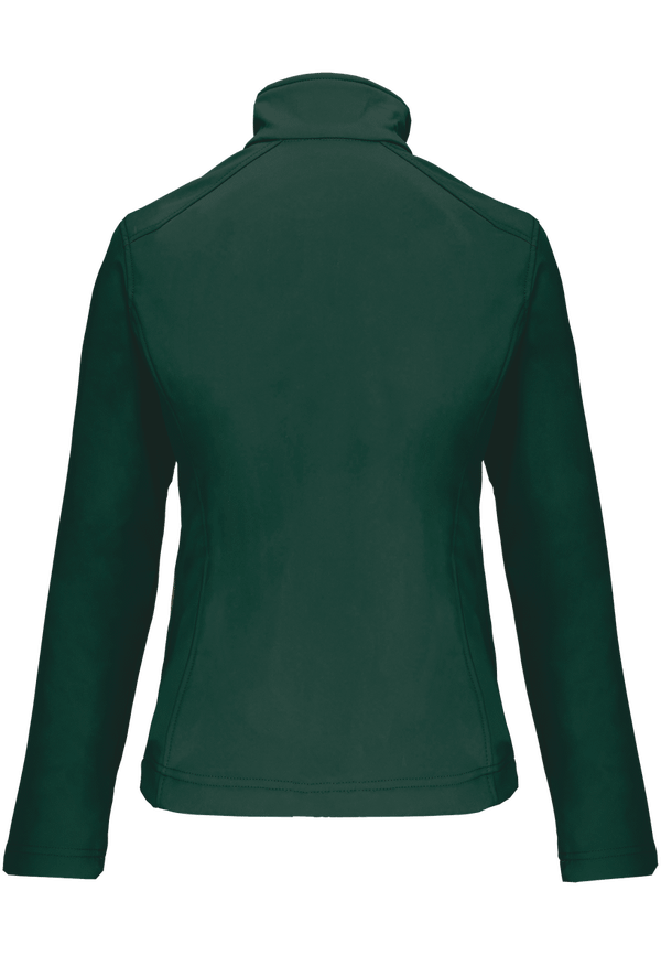 Veste softshell classique femme dos Bottle Green