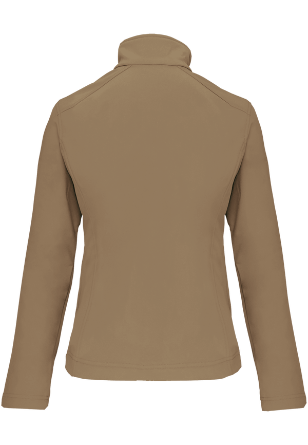 Veste softshell classique femme dos Camel