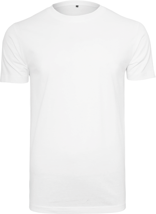 T-Shirt Col Rond Sans Étiquette À Personnaliser White