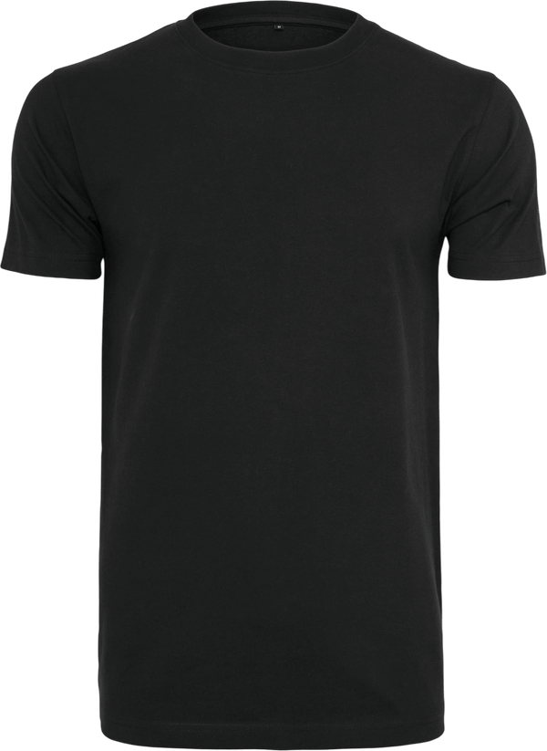 T shirt col rond build your brand dos Black
