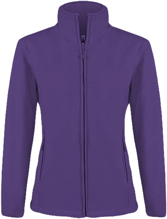 Fleece Jacket Women Purple