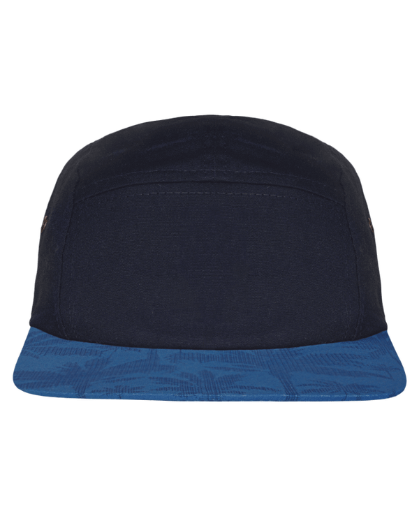 Casquette 5 Panneaux Visière Palmier Personnalisable Navy / Indigo Palm