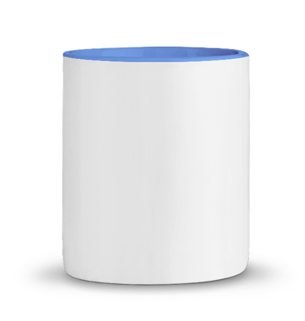Mug Bicolore En Céramique Personnalisable ! BLEU CAMBRIDGE