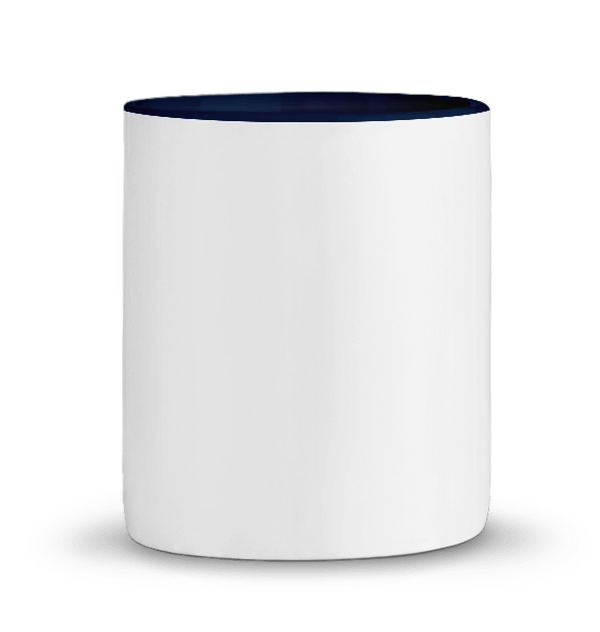 Mug Bicolore En Céramique Personnalisable ! BLEU COBALT