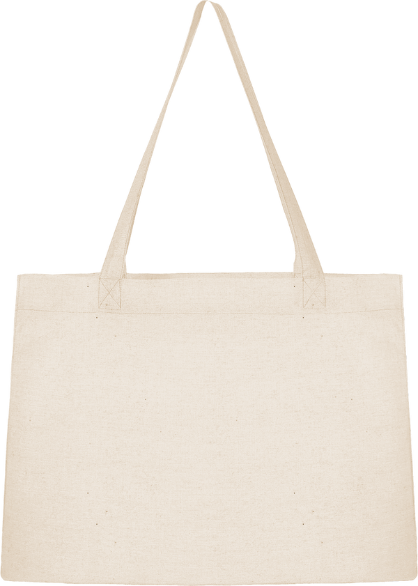 Sac shopping denim face Natural
