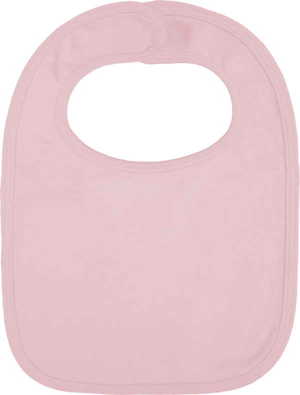 Basic Baby Bib - Solid Color Pale Pink