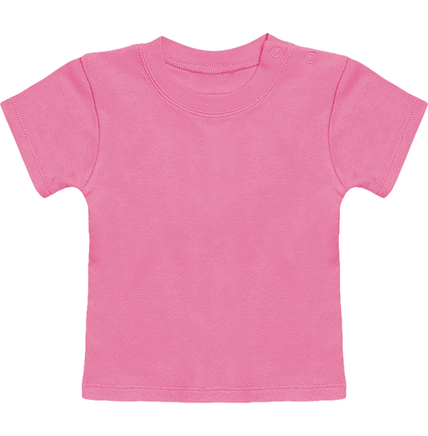 T shirt bebe manches courtes face Bubblegum Pink