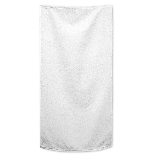 Serviette De Bain Personnalisée En All Over BLANC