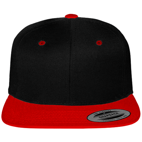 Casquette snapback bicolore face Black / Red