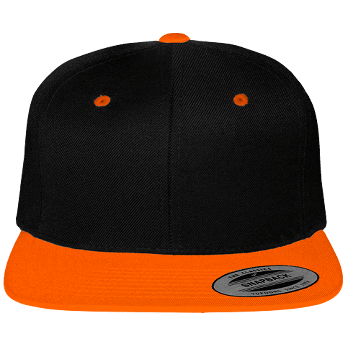 Casquette Snapback Bicolore  Black / Neon Orange