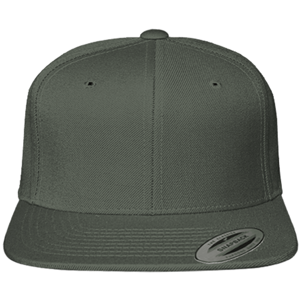 Customizable Classic Snapback Cap Dark Grey