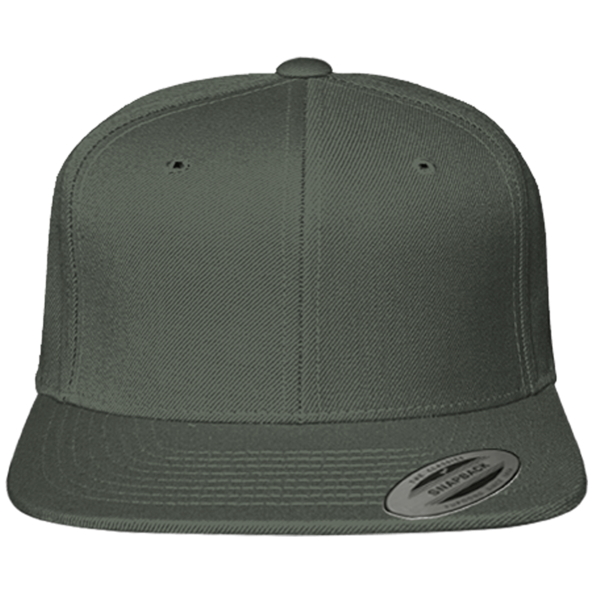 Gorra Snapback Clásica Personalizable Dark Grey / Dark Grey