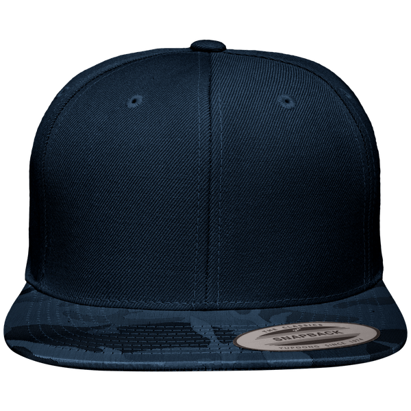 Casquette snapback visiere brillante camouflage face Navy Camo