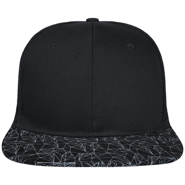 Personalisierbare Snapback Mit Geometrischem Visier: