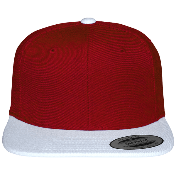 Casquette snapback bicolore varsity face Red / White