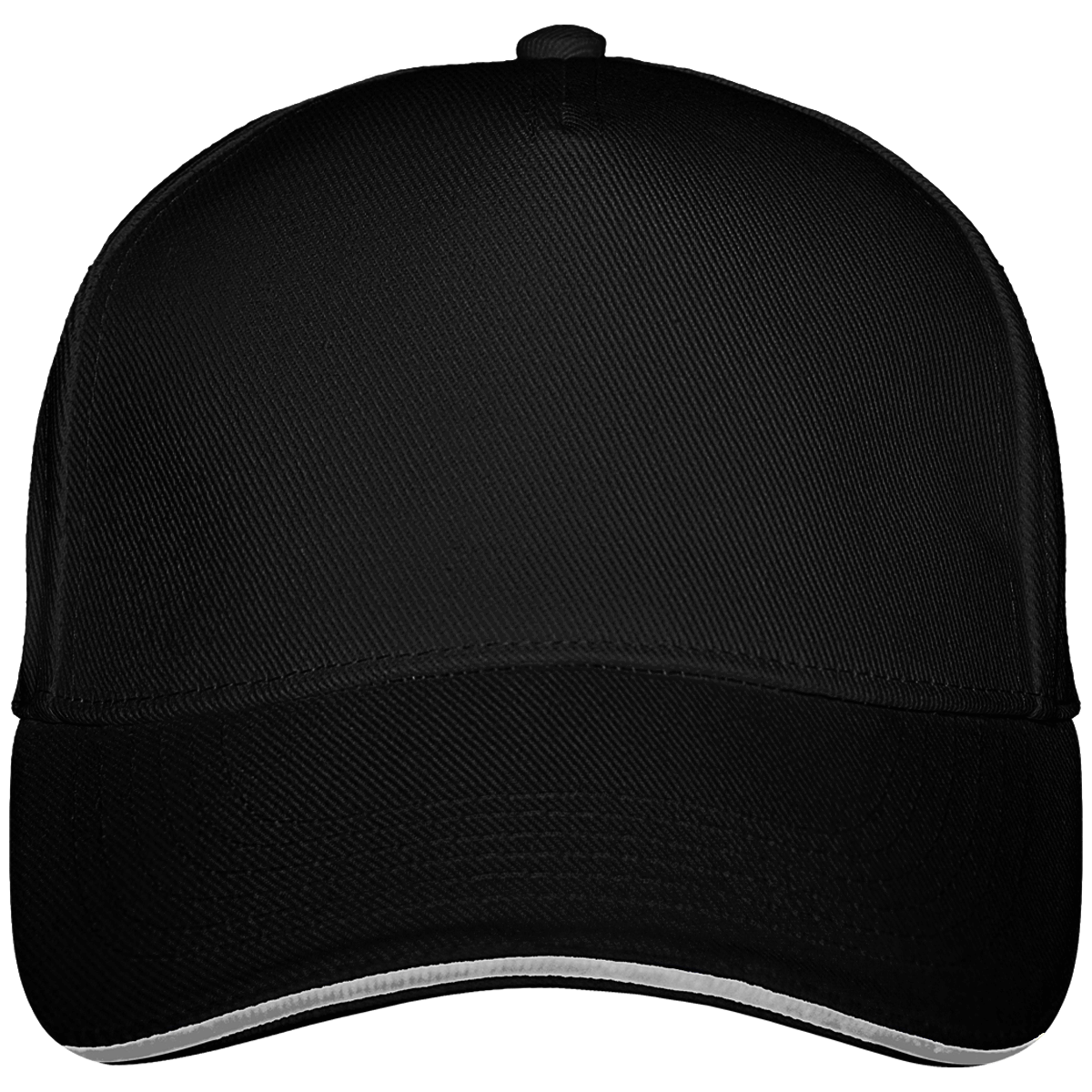 Personalised 5 Pannel Ultimate Cap Black / Light Grey