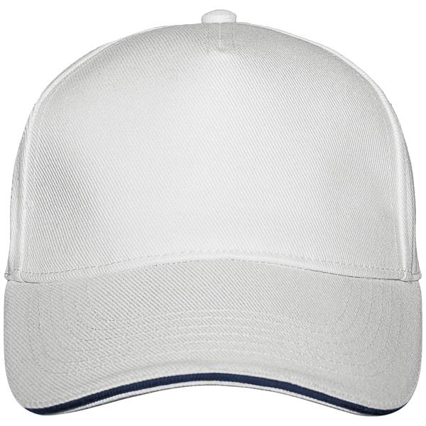 Ultimate 5 Panel Custom Cap White / French Navy